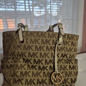 Michael Kors Brown Logo Tote